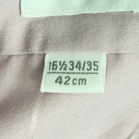 VTG John Henry Fitted Collection Grey Pinstripe Dress Shirt  (16½ 34/35) Office - Picture 7 of 13